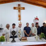 Silva Neder participó al cardenal Bokalic y a la comunidad de Nueva Francia de la inauguración de la Capilla de San Carlos Borromeo