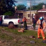 Servicios Urbanos de la Capital desmalezó los espacios verdes de los barrios Reconquista e Independencia