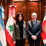 El gobernador Elías Suárez recibió la visita de la embajadora de la República Libanesa